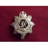 Royal Army Service Corps WWII Forage Cap Badge (Gilding-metal), two lugs and voided centre. K&K: