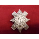 The Highland Cyclist Battalion (Territorial Force) WWI Glengarry Cap Badge (White-metal), two