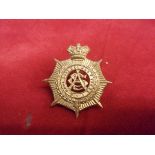 Royal Army Service Corps Victorian Other Ranks Forage Cap Badge (Gilding-metal), two lugs. K&K: 987