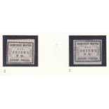 Dnieprovsk - Taurida Province 1871 C2 & C3 5k black on white m/m (2)