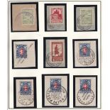 Russia 1919-1920 Civil War Issue Czechoslovak Army in Siberia 9 various cancels Field Post Offices