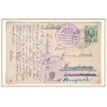 Russia 1913-1915 picture postcard used German Field post Office 115 to Magdeburg 9.10.1915 on SG127;