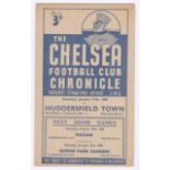 Chelsea v Huddersfield Town 1948 17th January League Division 1