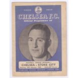 Chelsea v Stoke City 1949 26th February League Division 1 score in pen