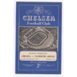 Chelsea v Plymouth Argyle 1952 6th September Football Combination