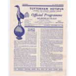 Tottenham Hotspur v Chelsea 1950 16th September Football Combination horizontal & vertical creases