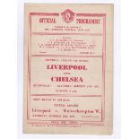 Liverpool v Chelsea 1947 11th October League Division 1