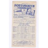 Portsmouth v Chelsea 1948 26th December League Division 1 score in pen