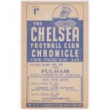 Chelsea v Fulham 1948 24th January Football Combination Cup