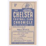 Chelsea v Millwall 1948 21st February Football Cup Combination