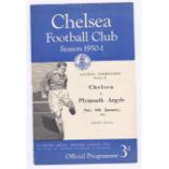 Rochdale v Chelsea 1951 6th January team change & score in pen
