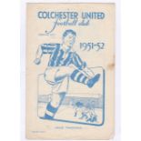 Colchester United v Chelsea 1952 28th April Harry Berryman's Benefit score in pen