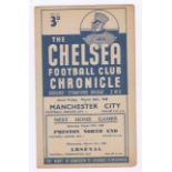 Chelsea v Manchester City 1948 26th March League Division 1