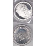 USA 1976 – Eisenhower Dollar Bicentennial Issue – BUNC, with certificate and One ounce, silver