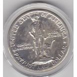 USA 1925 Half Dollar-.900 Lexington-Concord Sesquicentennial, AUNC, with certificate