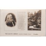 Postcards-Cheddar Caves-The Late R.C Gough portrait and Meditation used 1934