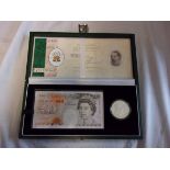 Great Britain 1998-Silver Proof Prince of Wales 50th Birthday in Royal Mint/Bank of England set,
