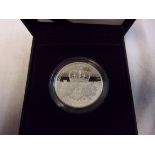 Great Britain 2010-£5 Restoration of the Monarchy silver Proof, Pied Fort-Royal Mint box and