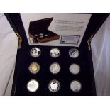 Great Britain 2006- Eightieth Birthday of Majesty Queen Elizabeth II silver proof coin collection-(