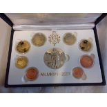 Vatican 2007 – proof Euro set (8) with silver medal, Ps20, a scarce set boxed with certificate