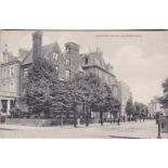 Postcards-London Addison Road, Kensington, Street Scene black and white, pub Charles Martin unused