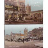 Postcards-Norfolk-Norwich-The walk, St Peters and Picture House, London Street, Market Place, Cattle