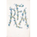Military-Royal Field Artillery-RFA in Forget-me-nots-unused colour postcard, pub Salmon
