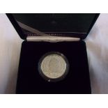 Great Britain 2000-$5 Queen Mother’s 100th Birthday Silver Piedfort, Royal Mint case and