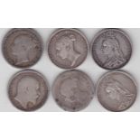 Victorian Sixpence (5) and Edward VII 1906 VG to Fine (6)