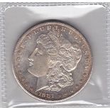 USA 1881S Morgan Dollar-silver, KM110, UNC