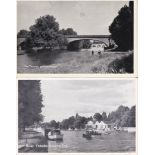 Postcards-Thames Valley-Set of six RP postcards Maidenhead etc-Pub T.V.A.P. Oxford unused
