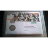 Great Britain 2005-2007-An album of philatelic and numismatic covers/FDC's includes £1, £2 + £5 also