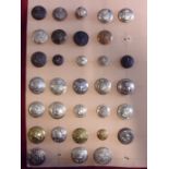 British Military Buttons (32 large) including: 3rd Norfolk Rifle Volunteers, 3rd City of London,