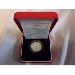 Great Britain 2003-One pound, silver Piedfort, Royal Mint box and certificate