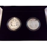 Great Britain 2009-Henry VIII and Mary Rose Two coins silver proof set, Royal Mint case and