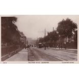 Postcards-Leicester 1906 used RP postcard, Welford Road, tram etc