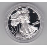 USA 1999P Eagle Dollar- .999 silver proof, KM273, Walking Liberty mintage 549,769