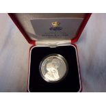 Great Britain 1997-£5 Royal Golden Wedding Silver Proof, Red Royal Mint case + certificate