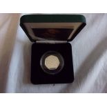 Great Britain 2005-50 Pence-Samuel Johnson-silver Piedfort, Royal Mint case and certificate