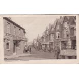 Postcards-Basingstoke (Hants)-Winchester Street black + white view, activity, shops etc used 1921,