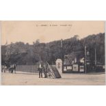 Postcards-Jersey 1913-used postcard St Helier – Triangle Park-Horse + Cart, Barrow Boys,