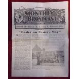 British WWII Pamphlet “The Monthly Broadcast” – A monthly magazine radiating the Message of God’s