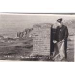 Postcards-Postal ‘The First + last Postman Land’s End’-fine RP used 1961