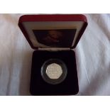 Great Britain 2005-50 Pence-Samuel Johnson-silver Piedfort, Royal Mint case and certificate