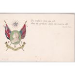 Postcard-Patriotic/Royalty – Queen Victoria Memorial early u/d postcards (series 22) Churchill