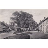 Postcards-Hoxne-Low Street RP village scene, activity, used KEG, light corner crease