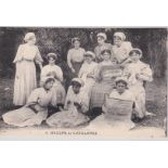Postcards-Lace making – Group of Catalanes lovely group of eleven ladies-Edition Coudere used