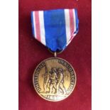 United States Philippine Congressional Medals (1899-1913). The obverse of the medal depicts a colour
