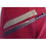 American WWII Legitimus Collins & Co Machete, U.S. Navy Service MK-2, dated 1944 in tropical