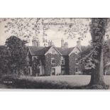 Postcards-Suffolk- Hintlesham Rectory early black + white postcard, pub Smiths